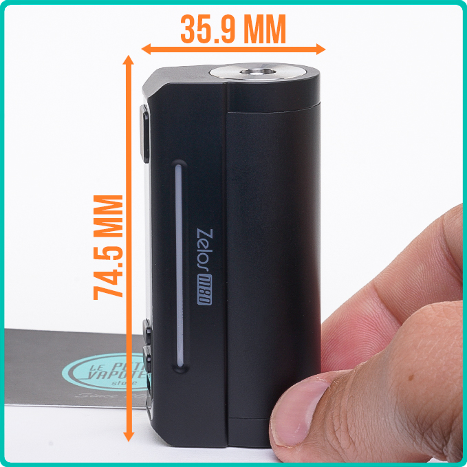 Dimensions de la Box Zelos M80 Aspire